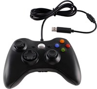 Проводной USB-геймпад Meriton для Microsoft Xbox 360 и Windows PC (черный) с доставкой по Душанбе, по Худжанду, по Бохтару и по всему Таджикистану. 1000040996