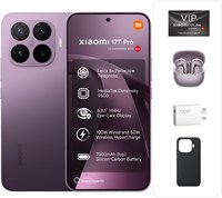 Смартфон Xiaomi 17T Pro 5G 12+512 ГБ + наушники Xiaomi Buds 6, темно-фиолетовый 1000041446