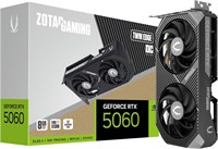 Видеокарта ZOTAC Gaming GeForce RTX 5060 Twin Edge OC DLSS 4 8GB GDDR7 128-bit 28 Gbps PCIE 5.0, компактная карта для малого и компактного размера, ZT-B50600H-10M 1000008640