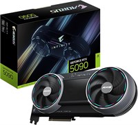 Видеокарта Gigabyte AORUS GeForce RTX 5090 INFINITY 32G - 32 ГБ GDDR7, 512 бит, PCI-E 5.0, тактовая частота ядра 2730 МГц, 3 x DP 2.1b, 1 x HDMI 2.1b, DLSS 4, GV-N5090AORUS IF-32GD 1000042537