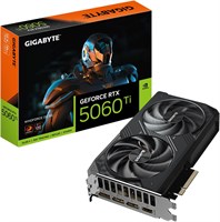 Видеокарта GIGABYTE GeForce RTX 5060 Ti WINDFORCE OC 8G, 8 ГБ 128-битной памяти GDDR7, PCIe 5.0, система охлаждения WINDFORCE, модель GV-N506TWF2OC-8GD 1000042539