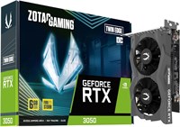 Игровая видеокарта ZOTAC Gaming GeForce RTX 3050 6GB GDDR6 Twin Edge OC 96-bit 14 Gbps PCIE 4.0 Super Compact, ZT-A30510H-10L 1000042554