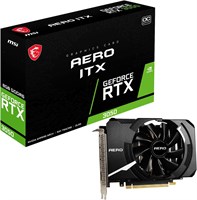 Видеокарта MSI GeForce RTX 3050 AERO ITX 8G OC Gaming — 8 ГБ GDDR6X, 1807 МГц, PCI Express Gen 4 x 8, 128-бит, 3x DP v 1.4a, HDMI 2.1 (поддерживает 4K) 1000042597