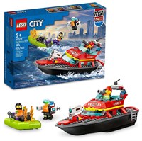 Конструктор LEGO City Пожарная спасательная лодка, 144 детали, 60373 5469