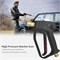 Eacam High Pressure Washer Gun, 4000 PSI Max Short Pressure Washer Gun Car Cleaning Tool with 5 Color Quick Connect Nozzles M22 Hose Connector 67158