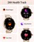 Умные часы для женщин (ответить/позвонить), фитнес-часы AMOLED 1,19 дюйма, монитор артериального давления во время сна, водонепроницаемость IP68, более 100 спортивных режимов, фитнес-трекер, умные часы для iOS, Android - розовое золото 1000253