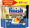 Finish Powerball Ultimate Plus, Таблетка моющего средства для посудомоечной машины Infinity Shine, аромат лимона, предварительное полоскание не требуется, Cyclesync и Protector Shield, 30 таблеток (2 шт. в упаковке) 1000633 - фото 495304