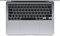 Ноутбук Apple MacBook Air 2020: чип Apple M1, 13-дюймовый дисплей Retina, 8 ГБ ОЗУ, SSD-накопитель на 256 ГБ, клавиатура с подсветкой, HD-камера FaceTime, Touch ID. Совместим с iPhone/iPad; цвет «серый космос»; английский. 1001004