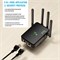 Усилитель сигнала WiFi Extender, повторитель беспроводной сети Интернет для домашнего покрытия площадью до 9800 кв. футов и 45 устройств, удлинители Wi-Fi, усилитель сигнала для дома, повторитель с портом Ethernet и точкой доступа (черный) 1003123 - фото 497403 Усилитель сигнала WiFi Extender, повторитель беспроводной сети Интернет для домашнего покрытия площадью до 9800 кв. футов и 45 устройств, удлинители Wi-Fi, усилитель сигнала для дома, повторитель с портом Ethernet и точкой доступа (черный) 1003123 - фото 497403