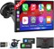9-дюймовый беспроводной экран Apple CarPlay Android Auto — видеорегистратор 4K, GPS-навигация, сенсорный экран HD, AirPlay, резервная камера 1080P, автомобильная стереосистема — 3579503548 - фото 501072