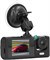 Передняя и задняя видеорегистратор Goshyda Dash Cam, автомобильный видеорегистратор с разрешением 800 x 480 HD, автомобильный видеорегистратор с 3 объективами и экраном 2,0 дюйма, ночным видением, парковочным монитором 2865520123 - фото 501427