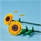 Конструктор LEGO «Подсолнухи», желтые искусственные цветы, можно использовать в качестве аксессуара для спальни или цветочного букета, украшения для дома, подарка для девочек, мальчиков и подростков от 8 лет 40524 1000000202