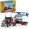 LEGO Creator 3 в 1: грузовик с бортовой платформой и игрушечный вертолет, винтовой самолет и бензовоз, хот-род и внедорожник, игрушечные машинки для мальчиков, девочек и детей от 7 лет, которые любят крутые транспортные средства, идея для подарка 31146 1000000221 - фото 502569