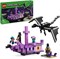 LEGO Minecraft Дракон Края и Корабль Края, Игрушка для мальчиков и девочек от 8 лет, Включает фигурку Эндермена, Набор для самостоятельной игры, Подарки для геймеров для детей 21264 1000000346 - фото 503021