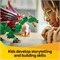 LEGO Creator 3in1 Игрушка «Средневековый дракон» — трансформируется в фигурку морского змея или феникса — набор для строительства «Мифические существа» для детей, мальчиков и девочек от 9 лет — идея подарка на день рождения — 31161 1000000349
