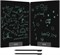 Azonee LCD Writing Tablet, складной цифровой блокнот с двумя экранами для взрослых, 14,3-дюймовый стираемый планшет с переключателем Холла, электронные блокноты для рисования для детей, для черчения, для оставления сообщений, черный 1000001145 - фото 504396