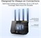 ASUS RT-BE92U Tri-band WiFi 7 Extendable Router: WiFi 7, 802.11be, 100+ devices, AiMesh, Mesh WiFi, 10G WAN ports, Quad 2.5G ports, AI WAN detection, Smart Home Maste, Parental Controls & VPNs - Black 1000001299