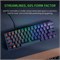 Компактная игровая клавиатура Razer Huntsman Mini 60%: фиолетовые переключатели, щелкающие оптико-механические переключатели, колпачки клавиш Doubleshot PBT, съемный кабель USB-C, раскладка US - черный 1000001609