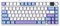 EPOMAKER X AULA F75 MAX Трехрежимная беспроводная игровая клавиатура, TFT-экран, ручка, горячая замена, 2,4 ГГц/Type-C/BT5.0, прокладка кремового цвета, для ПК/Mac/Офиса/Игр (синий, белый и фиолетовый) 1000001659 - фото 506571
