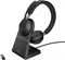 Беспроводная гарнитура для ПК Jabra Evolve2 65 с зарядным устройством — сертифицированные UC стереонаушники с шумоподавлением и долговечным аккумулятором — Bluetooth-адаптер USB-A — черный 1000001713 - фото 506809