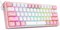Проводная игровая клавиатура Redragon K617 Fizz 60% RGB - 61 клавиша, компактная механическая клавиатура с возможностью горячей замены и линейными красными переключателями, поддержка Pro Driver/Software - белая/розовая 1000001832 - фото 507343