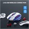 Беспроводная игровая мышь LBOYLOVE®, бесшумная беспроводная мышь с возможностью подзарядки и USB-приемником 2,4 ГГц, 2400 DPl, эргономичная беспроводная мышь в стиле меха для ноутбуков, ПК, Mac 1000001926