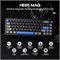 Проводная магнитная игровая клавиатура EPOMAKER HE65, скорость опроса 8K, задержка 0,125 мс, крепление на прокладку, переключатель на эффекте Холла, возможность горячей замены, портативная для Mac/ПК/PS/Switch (черная) 1000001966