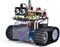 KEYESTUDIO Mini Caterpillar Tank Robot V3 Smart Car Kit для Arduino, инфракрасный инфракрасный и дистанционное управление через приложение (iOS и Android), световое и ультразвуковое сопровождение, светодиодная панель 8X16, ультразвуковое предотвращение пр 1000002756 - фото 511605