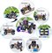 KEYESTUDIO Microbit 4WD Mecanum Robot Car Kit для Micro:bit v2 (не входит в комплект) - новый прочный автомобиль для детей, графический Makecode Python Code, программируемый своими руками для взрослых и подростков STEM-образование 1000002767