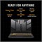 ASUS TUF F15 FX507ZC4-HN083W (Mecha Gray), игровой ноутбук, i5-12500H 16 ГБ, 512 ГБ PCIe G3 SSD, NV RTX3050, графика 4 ГБ WIN11 HOME, 15,6-дюймовый FHD 16:9 144 Гц, HD веб-камера, RGB-подсветка, англ. язык (обновлённая версия) 1000003077