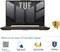 ASUS TUF F15 FX507ZV4-LP052W (Mecha Grey), игровой ноутбук, I7-12700H 16 ГБ 1 ТБ PCIE G3 SSD, NV RTX4060, 8 ГБ VRAM, WIN11 HOME, 15,6-дюймовый FHD 1920X1080 16:9 144 Гц, HD веб-камера, подсветка-RGB-Eng-Arb-KB 1000003650