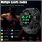 Военные умные часы для мужчин, водонепроницаемые тактические умные часы с сенсорным экраном HD 1,3 дюйма, Bluetooth Talk, фитнес-трекером, совместимым с iPhone Samsung (черные) 1000003827