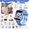 ZONEY Kids Camera Smartwatch, игровые часы с музыкальным плеером, детские видео-умные часы с 16 играми, фонариком, будильником, шагомером, подарок на день рождения для мальчиков и девочек (синие) 1000003918