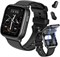 Azonee Smart Watch с наушниками, 2 в 1 Smartwatch для мужчин и женщин, 1,85-дюймовый HD Smartwatches Screen Make, Фитнес-трекер, Трекер сна, Smartwatches для IOS Android 1000003972 - фото 517452