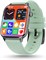 Pebble Orion Max, беспроводная зарядка, экран HD 1,91 дюйма, металлический корпус, звонки по Bluetooth, фитнес-трекер, монитор сна и сердечного ритма, более 100 спортивных режимов, умные часы для мужчин и женщин - мятно-зеленый 1000004119 - фото 518137