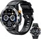 CUBOT Military Rugged Smart Watch для мужчин, 1,52-дюймовый TFT-экран, круглый циферблат, трекер активности для спорта/здоровья и фитнеса с возможностью звонков по Bluetooth, водонепроницаемый, функция AI Voice, поддержка Android/iOS C29 Black 1000004161 - фото 518324