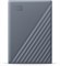 Жесткий диск WD My Passport емкостью 2 ТБ, серый, USB C, USB A, exFAT, защита паролем, аппаратное шифрование, работает со значком Chromebook-WDBWML0020BGY-WESN 1000004767 - фото 520334