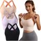 Azonee Ударопрочный спортивный бюстгальтер для женщин Удлиненный спортивный бюстгальтер с крестообразными чашечками на спине Бесшовные укороченные топы для тренировок (M, 34A B C D) 1000004794