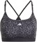 Спортивный бюстгальтер adidas Women's Aerct Ls AOP, черный/принт, XL 1000004854