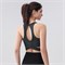 Женский спортивный бюстгальтер с высоким воротом, удлиненный укороченный топ для тренировок, майка с крест-накрест и встроенным бюстгальтером 1000004855