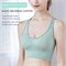 NP Женский спортивный бюстгальтер с крестообразной спинкой и подкладкой средней прочности для йоги, бега, тренировок, майки-топы зеленого цвета, среднего размера 1000004876