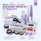 SAVILAND Solid Gel Builder for Nails Complete Kit: 3 шт. Нестирающийся гель для наращивания, прозрачный, белый, розовый, с УФ-светильником, хромированная пудра для наращивания ногтей, 3D-скульптура для начинающих мастеров нейл-арта своими руками 1000005118