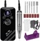 MXBON Nail Drill 35000 об/мин Профессиональный маникюрный инструмент с пилочкой и фрезером для ногтей с 12 металлическими насадками для ногтей, высокоскоростная портативная электрическая дрель с низким нагревом для домашнего или салонного использования 1000005121 - фото 521646