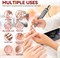 MXBON Nail Drill 35000 об/мин Профессиональный маникюрный инструмент с пилочкой и фрезером для ногтей с 12 металлическими насадками для ногтей, высокоскоростная портативная электрическая дрель с низким нагревом для домашнего или салонного использования 1000005121