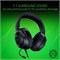 Сверхлегкая игровая гарнитура Razer Kraken X Lite: объемный звук 7.1 — легкая алюминиевая оправа — гибкий кардиоидный микрофон — для ПК, PS4, PS5, Switch, Xbox One, Xbox Series X и S, мобильных устройств — черная 1000005184