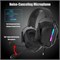 Игровая гарнитура OMIRE RB-C7 для PS5, PS4, ПК, Mac, Switch, Xbox Series, игровые наушники с объемным звуком 7.1 RGB, микрофоном с шумоподавлением, динамическими драйверами 50 мм, аудиоразъемом USB, ЧЕРНЫЙ 1000005195
