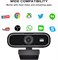 Веб-камера Necomi 1080P с микрофоном с шумоподавлением, видеоэффект высокой четкости с частотой кадров 30, ручная настройка дальнего и ближнего фокуса, видеозвонок на настольный ПК или ноутбук 1000005351