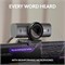 Веб-камера Logitech MX Brio Ultra HD 4K для совместной работы и потоковой трансляции, 1080p при 60 кадрах в секунду, два микрофона с шумоподавлением, режим показа, USB-C, защитная крышка для веб-камеры, поддержка Microsoft Teams, Zoom, Google Meet — цвет  1000005358