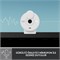 Веб-камера Logitech Brio 300 Full HD с защитной шторкой, микрофоном с шумоподавлением, портом USB-C, сертифицирована для Zoom, Microsoft Teams, Google Meet, автоматической коррекции яркости — цвет "кремовый" 1000005392