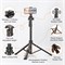 Штатив для телефона 61" – лёгкий штатив для камеры с пультом управления и держателем для телефона, высокий штатив для смартфона iPhone/Android, идеально подходит для видеозаписи и веб-камер 1000004323